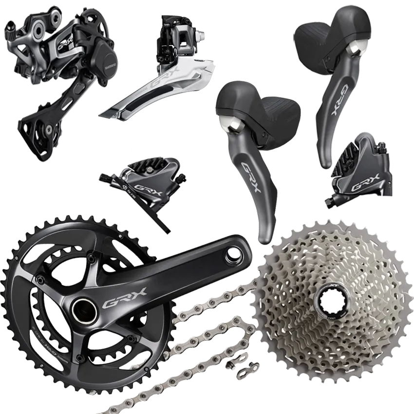 Shimano GRX RX810 11-speed 2x disc groupset, complete