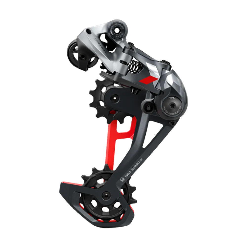 Sram X01 Eagle rear derailleur 12-speed X-Horizon Type 3 lunar-red max 52 T