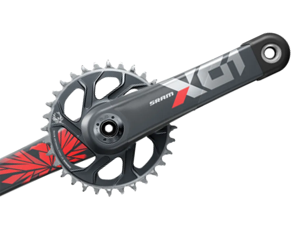 Sram X01 Eagle DUB DM 32-tooth crankset, lunar red, 175 mm