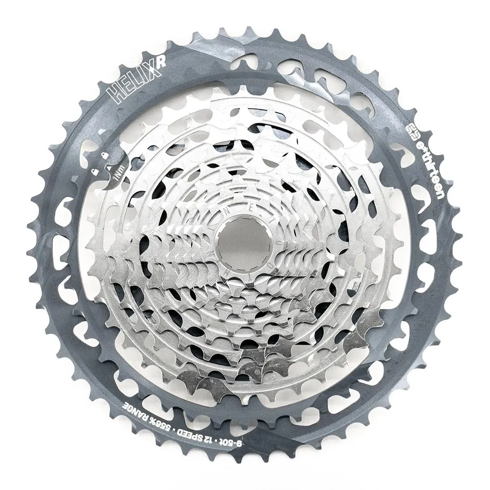 e*thirteen Helix Race Cassette MTB XD 12-speed 9-50 tooth nickel-grey