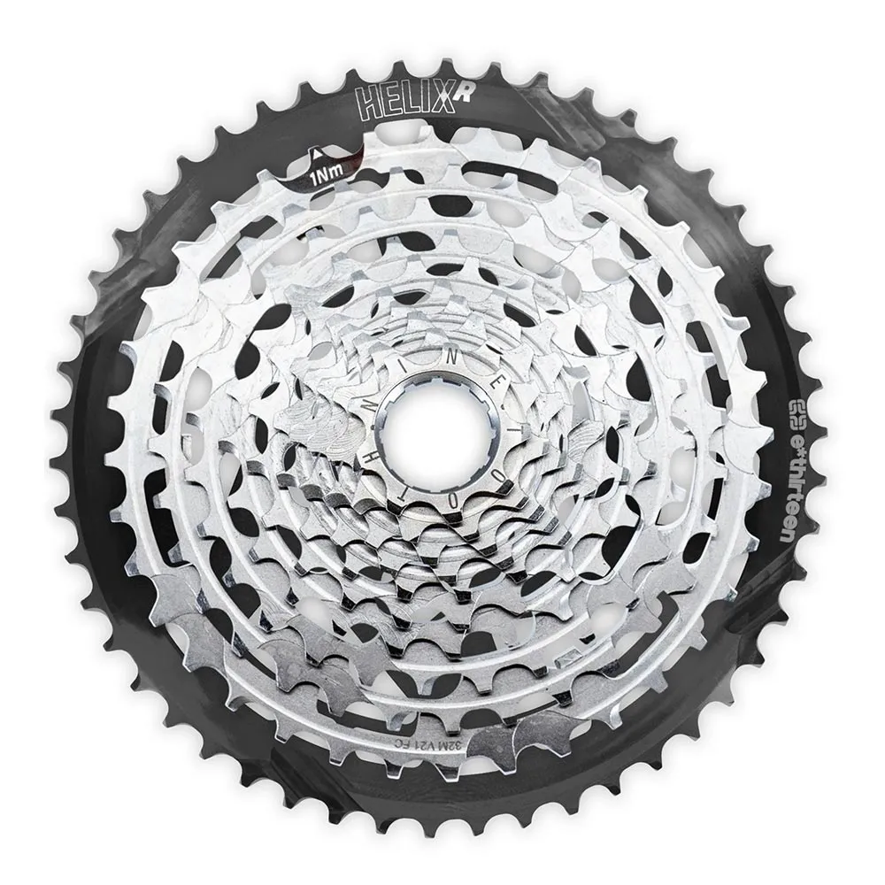 e*thirteen Helix Race XD cassette, 11-speed, 9-46 teeth, nickel-grey