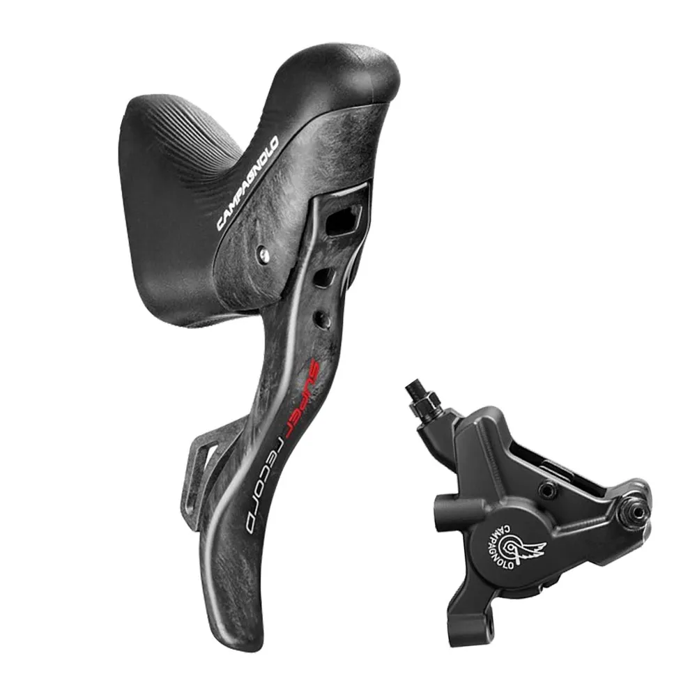 Campagnolo Super Record EPS 12s HO Ergopower 12-speed + rear wheel flat mount disc for 140mm disc