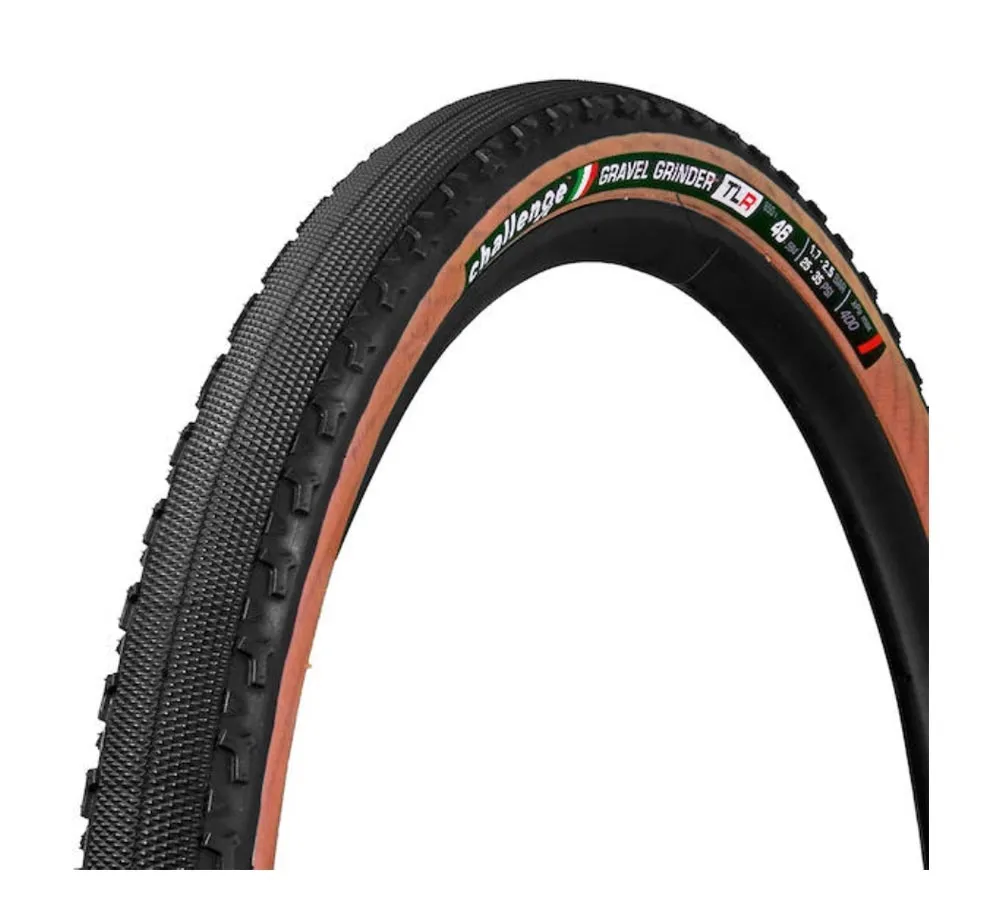 Challenge Gravel Grinder Race TLR folding tyre 120 TPI 27.5 inch 46x584 black-brown