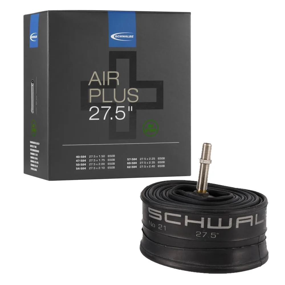 Schwalbe Air Plus Inner Tube AV21 AP MTB 27.5 inches x 1.5 to 2.4 Presta valve 40 mm – Limited stock