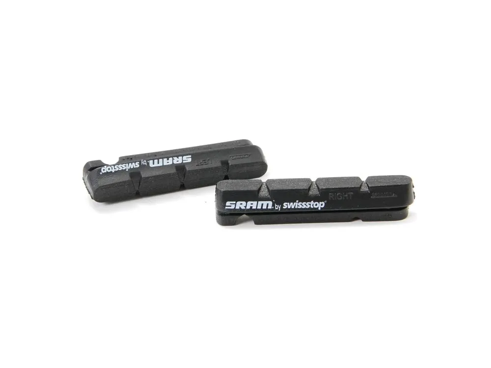 Sram Road road bike brake pads for aluminium rims, SwissStop, black, 1 pair