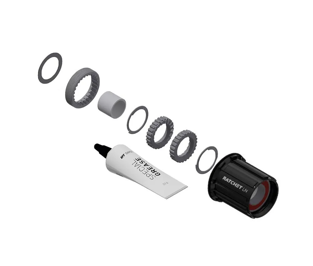 DT Swiss Ratchet LN - Pawl Freehub Body Conversion Kit | Aluminium Road HG11