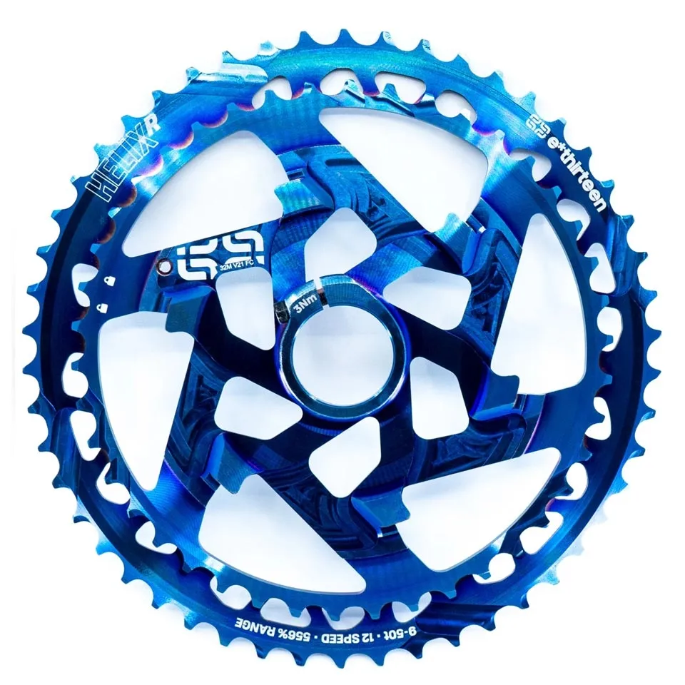 e*thirteen Helix Race 12-speed sprocket set 42–50 teeth Intergalactic Blue