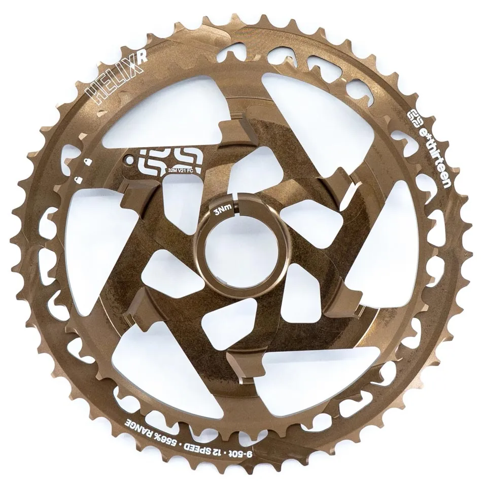e*thirteen Helix Race 12-speed sprocket set 42–50 teeth bronze