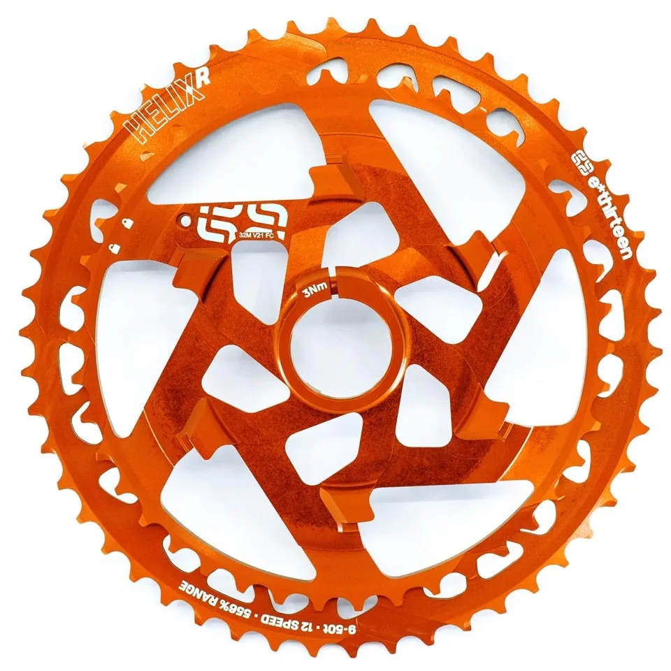 e*thirteen Helix Race 12-speed sprocket set 42–50 teeth Naranja-Orange