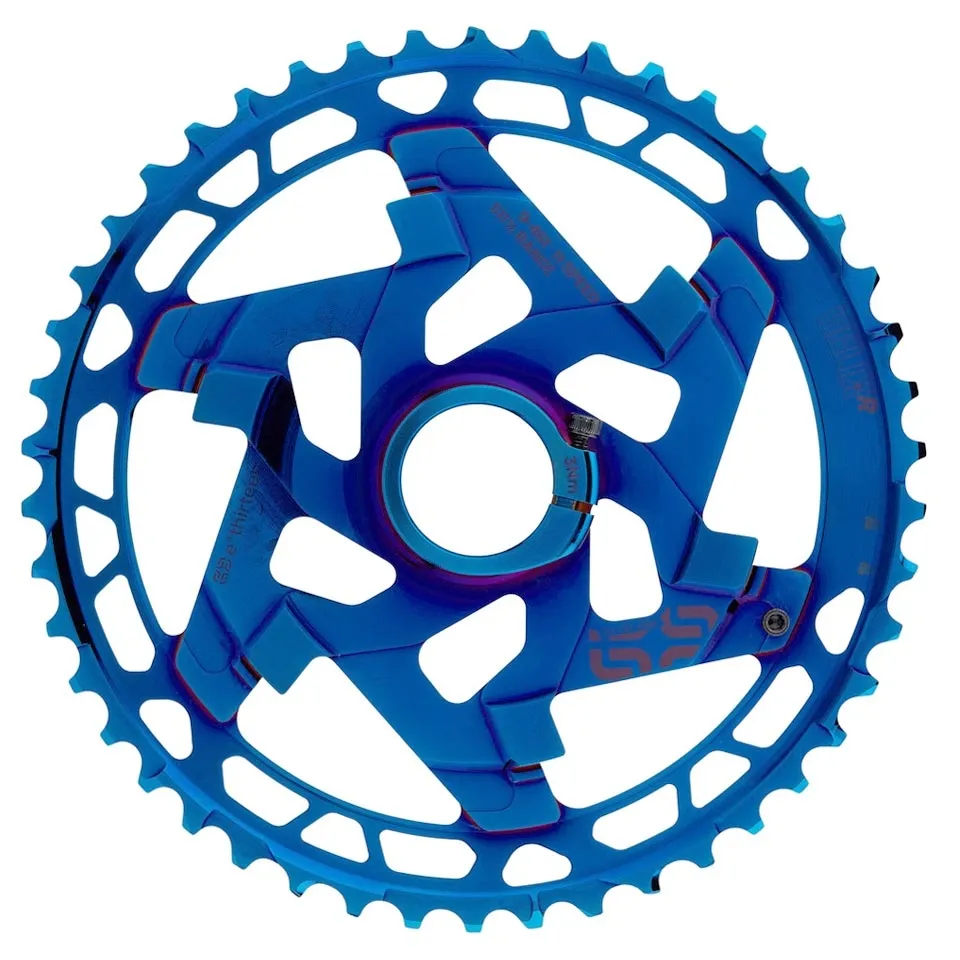e*thirteen Helix Race aluminium sprocket, 11-speed, 46 teeth, blue