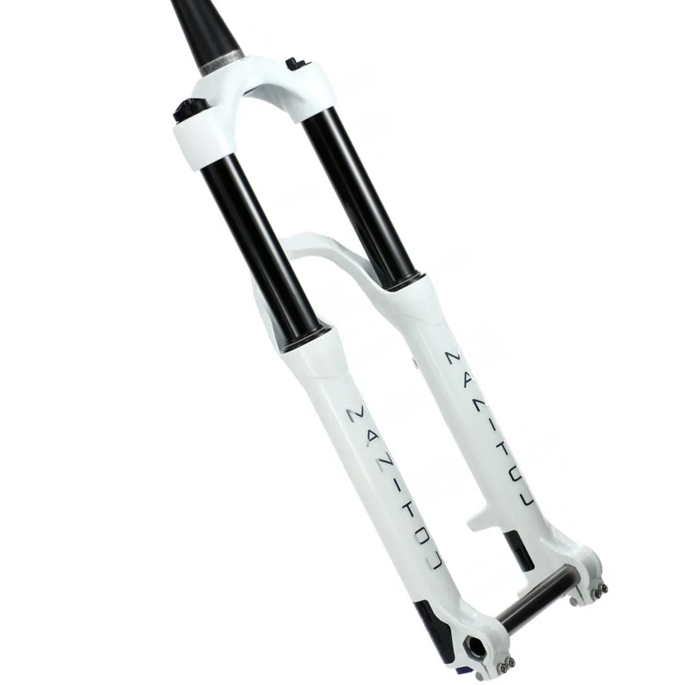 Manitou Circus Expert suspension fork, 26-inch, tapered, 100 mm travel, white, QR20x110