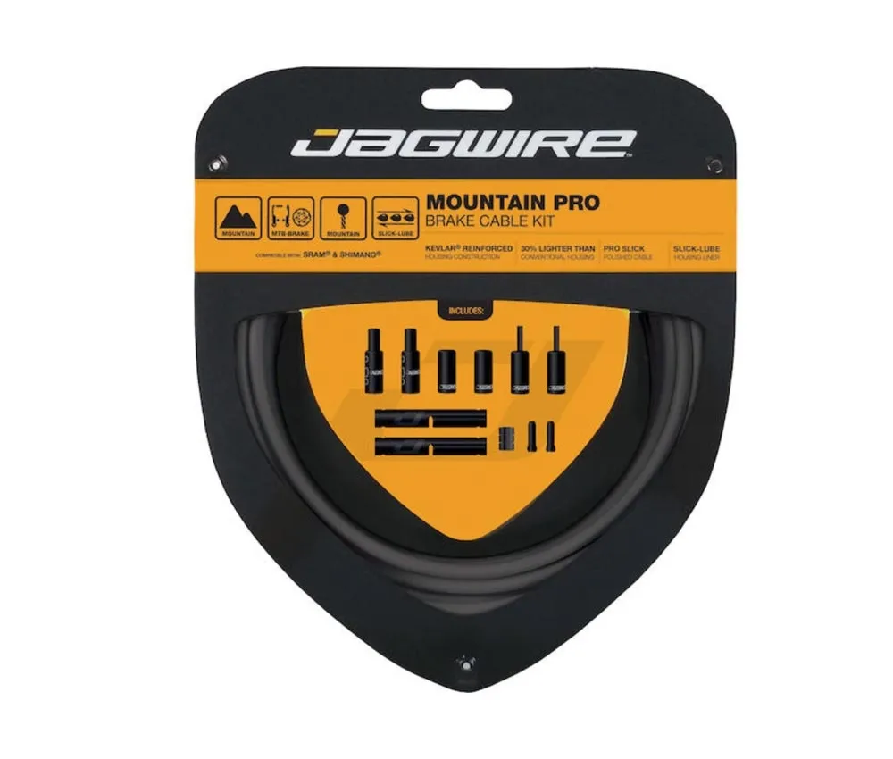 Jagwire Mountain Pro MTB Brake Cable Set, Ice Grey