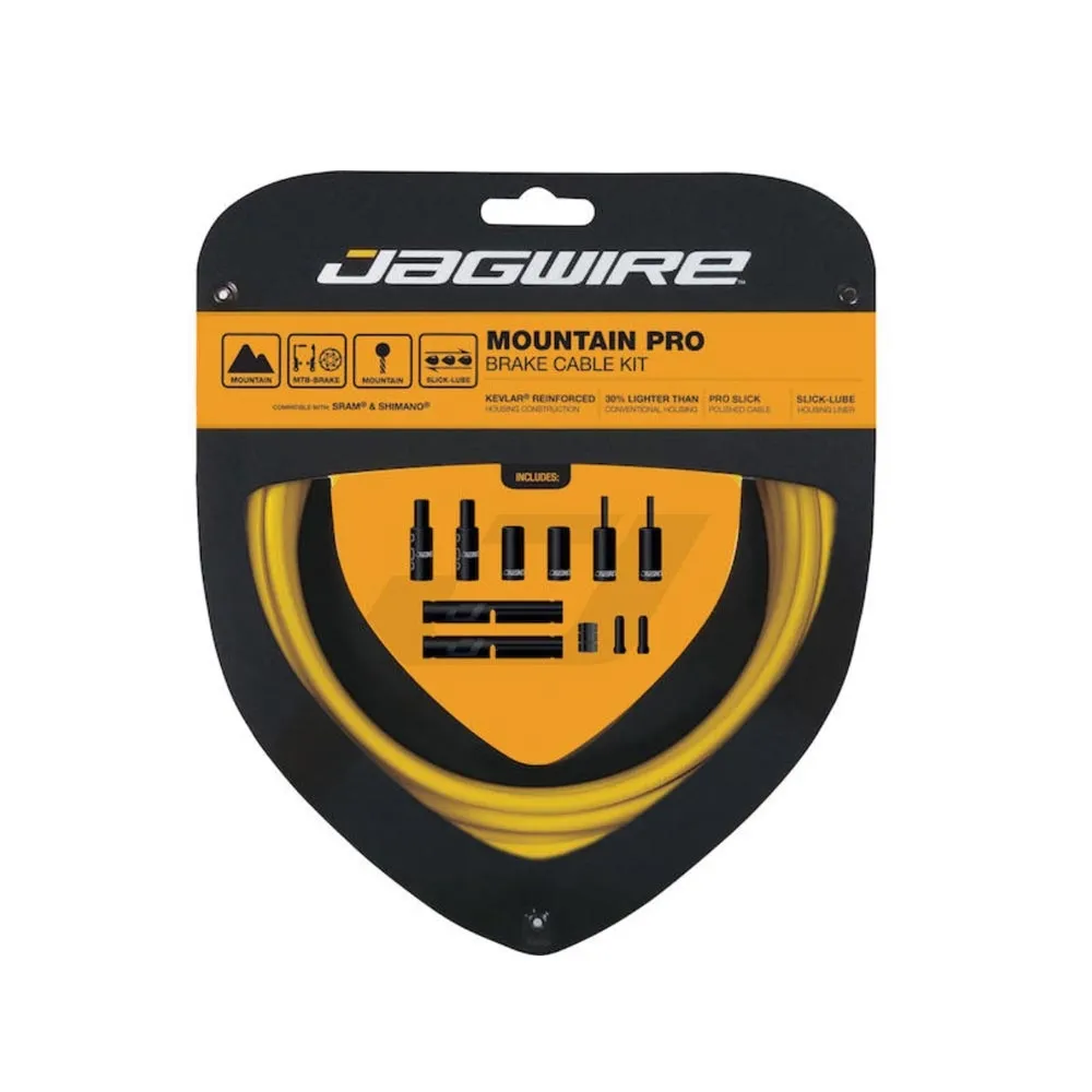 Jagwire Mountain Pro MTB Brake Cable Set, yellow