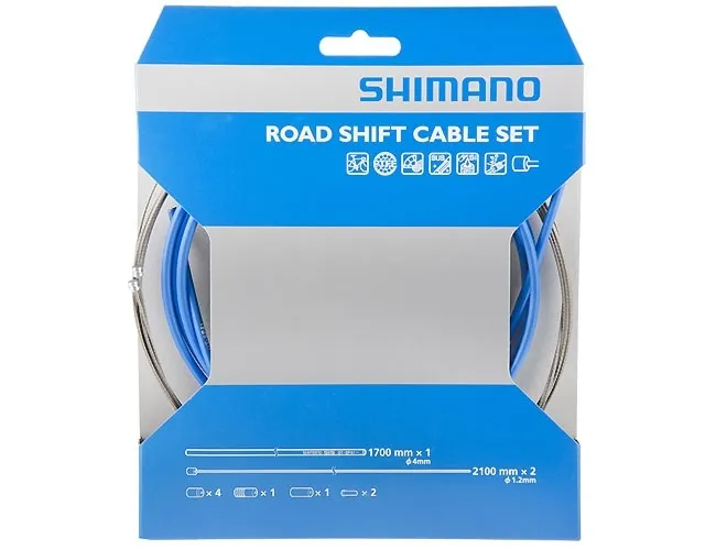 Shimano Road Cable Set SP41 OPTISLICK coated blue