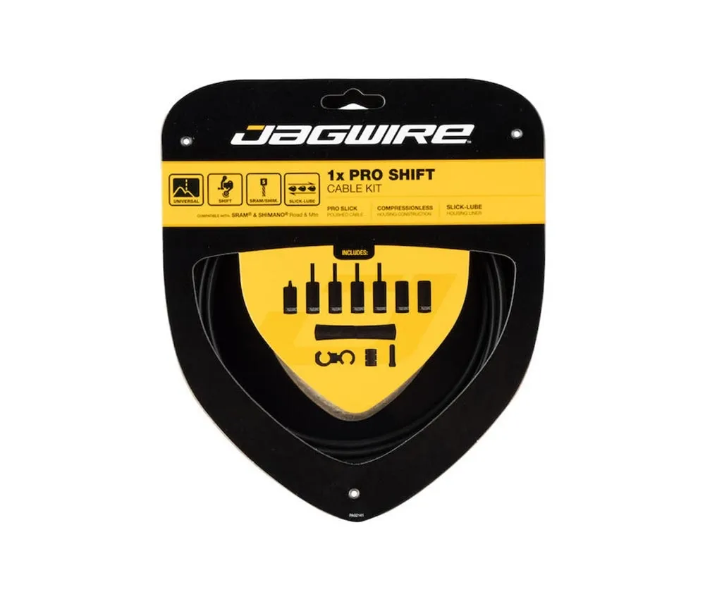 Jagwire Pro Shift 1x Cable Set Road/MTB Black
