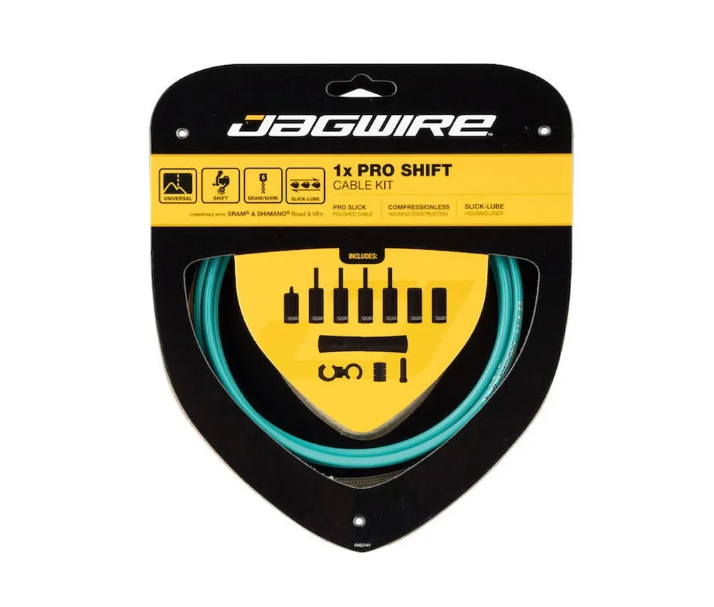 Jagwire Pro Shift 1x Cable Set Road/MTB Celeste