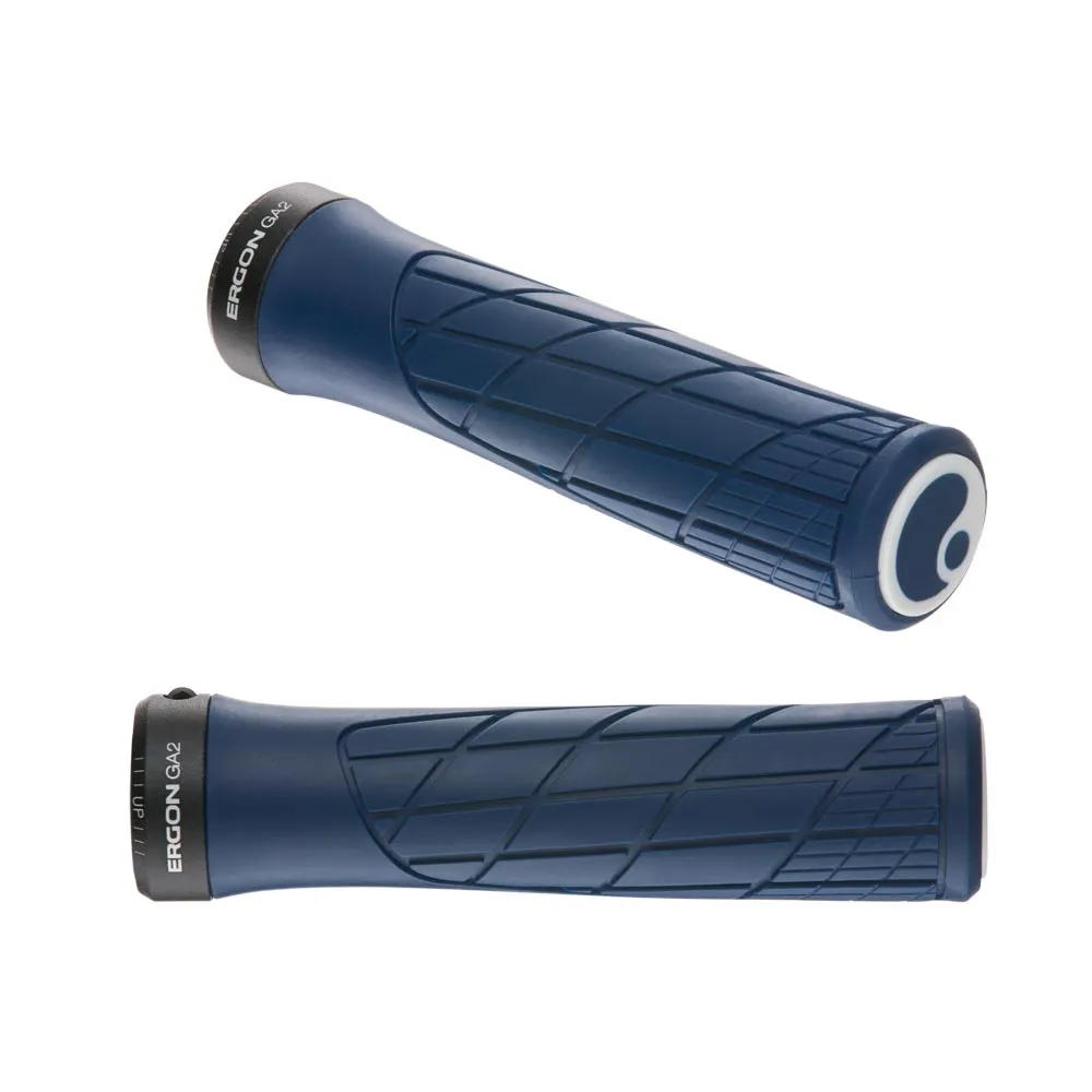 Ergon GA2 Lock-On Handlebar Grips 30mm Nightride Blue
