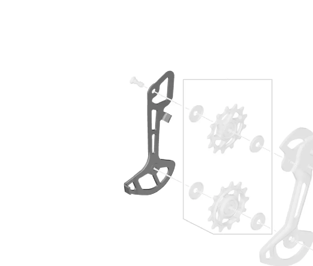 Shimano XTR RD-M9100 / RD-M9120 Rear Derailleur Spare Part | SGS Inner Chain Guide