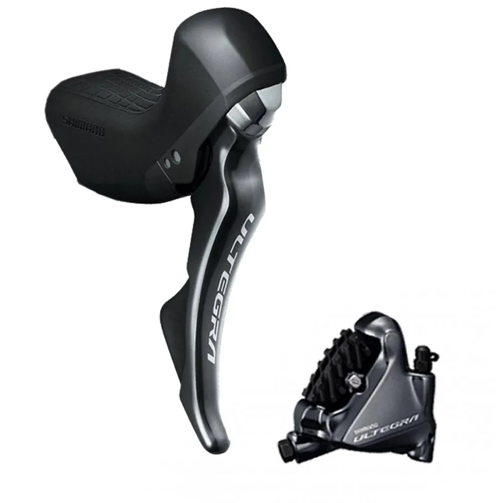 Shimano Ultegra ST-R8025 STI Disc shift/brake lever, right-hand, 11-speed + BR-R8070 Flat Mount brake caliper – remaining stock