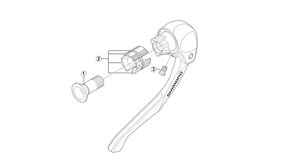 Shimano DURA-ACE BL-TT78 and ST-9071 Brake Lever Spare Part | Lamellar rings incl. spring No. 2