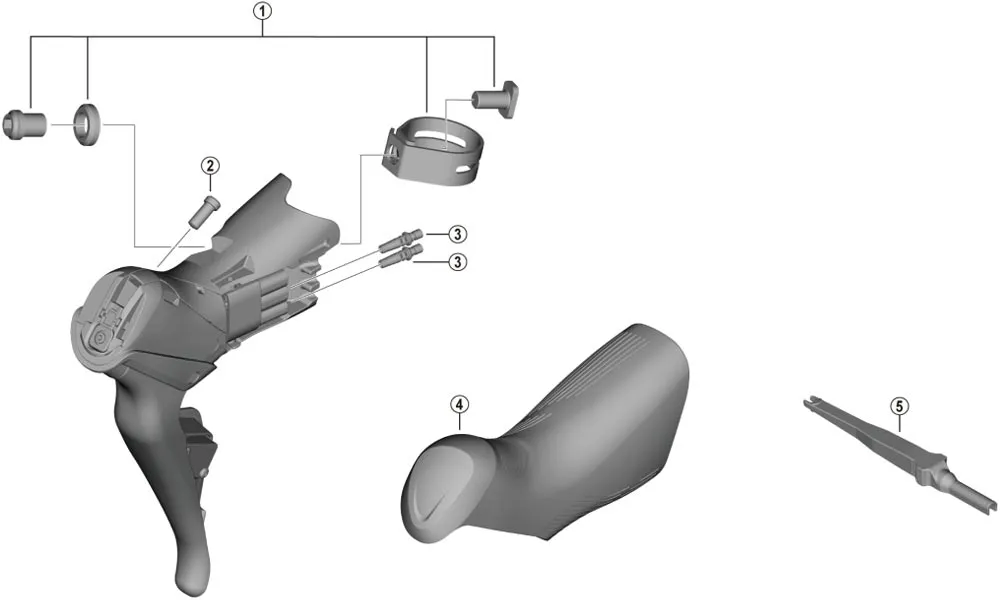 Shimano Ultegra / 105 11-speed shift/brake lever spare part | Adjustment screw, grip width, right or left, No. 8
