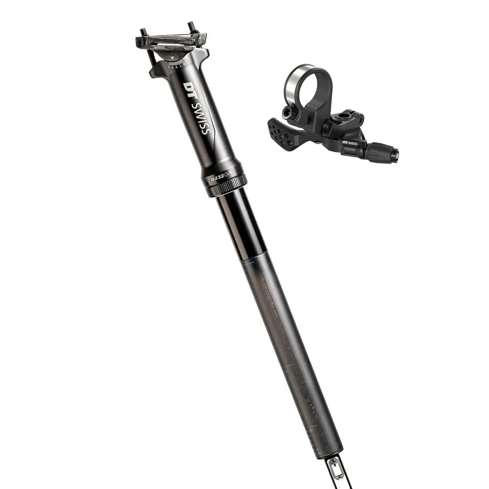 DT Swiss D 232 One Vario carbon seatpost 27.2 x 400 mm, 60 mm travel, incl. L1 Remote Trigger clamp
