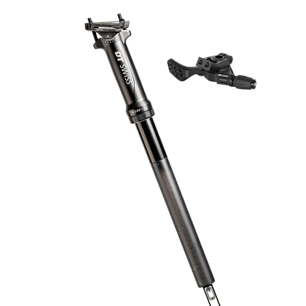 DT Swiss D 232 One Vario carbon seatpost 27.2 x 400 mm, 60 mm travel, incl. L1 Remote Trigger Matchmaker