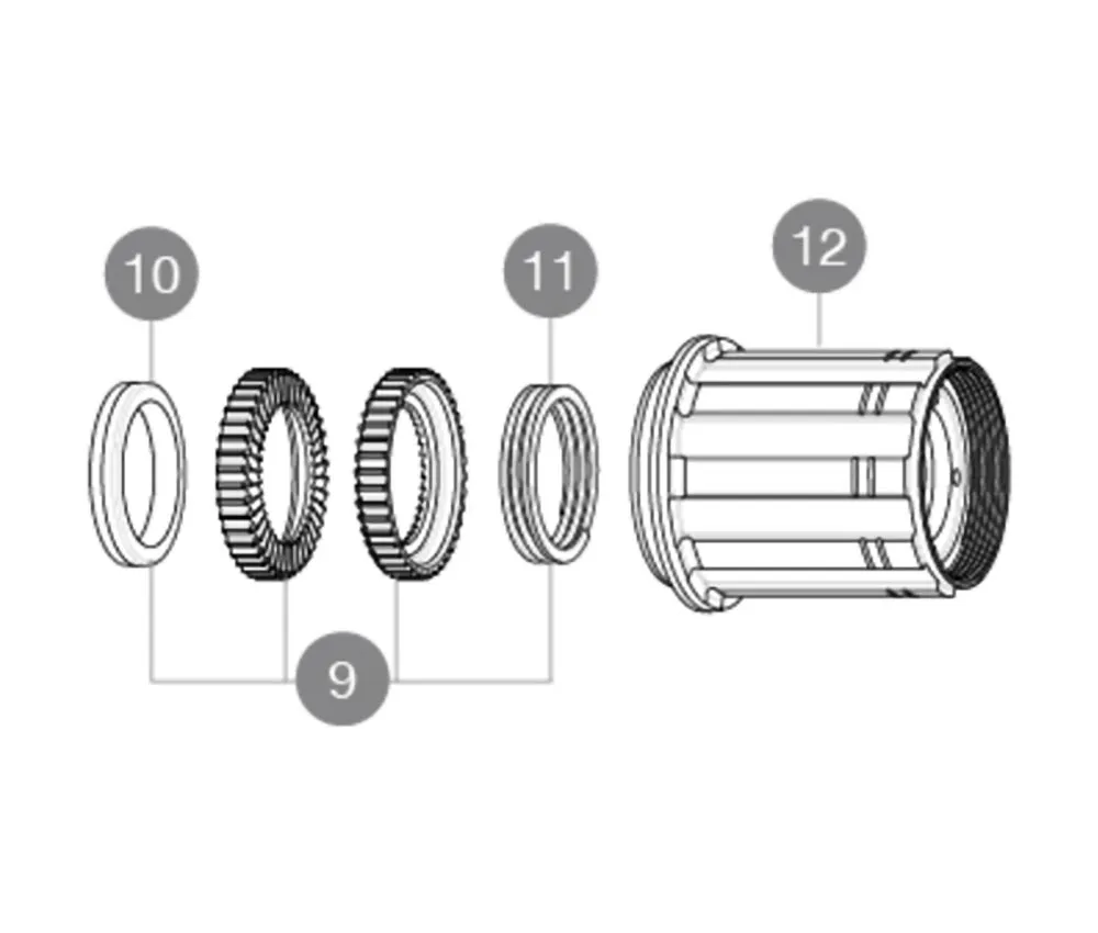 Mavic Instant Drive 360 Rear Hub Spare Part | Damping rubber for freehub body