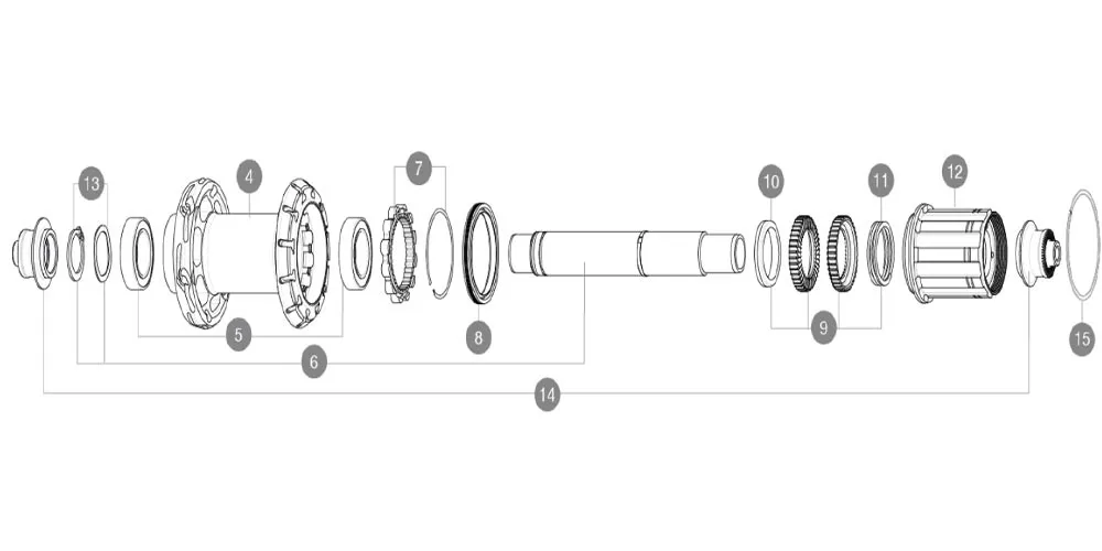 Mavic Road ID360 QRM Auto Rear Hub - QR10x130mm SSP