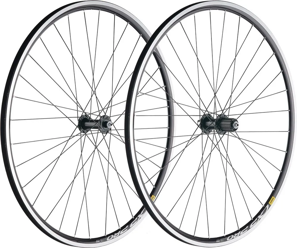 Shimano 105 R7000 NoDisc hub set + Mavic CXP Pro rims, black | built by TNC