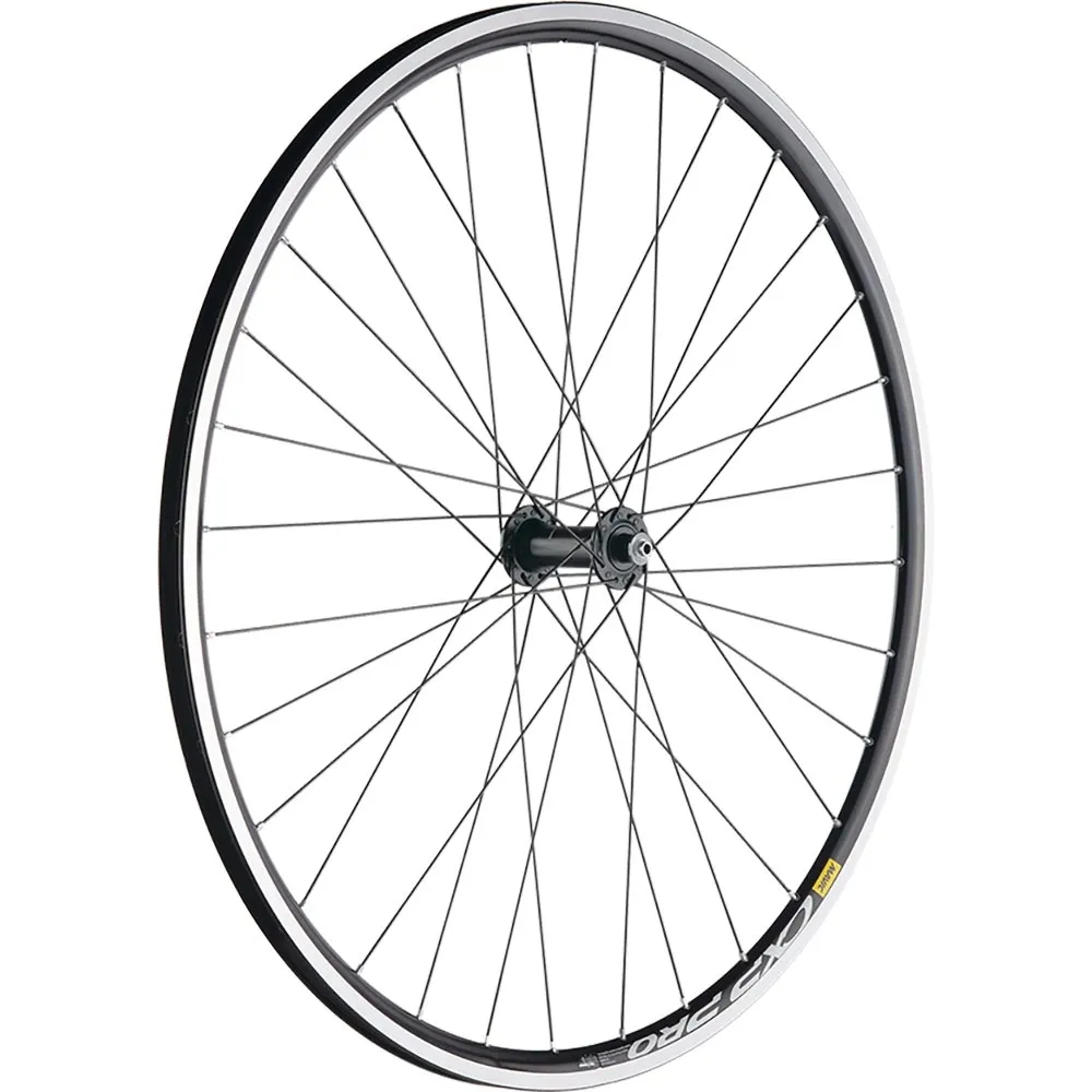Front wheel Shimano 105 hub HB-R7000 NoDisc + Mavic CXP Pro rim black | built by TNC