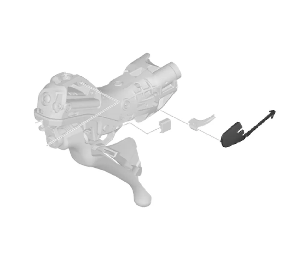 Shimano shift/brake lever spare part | Right-hand shift cable cover