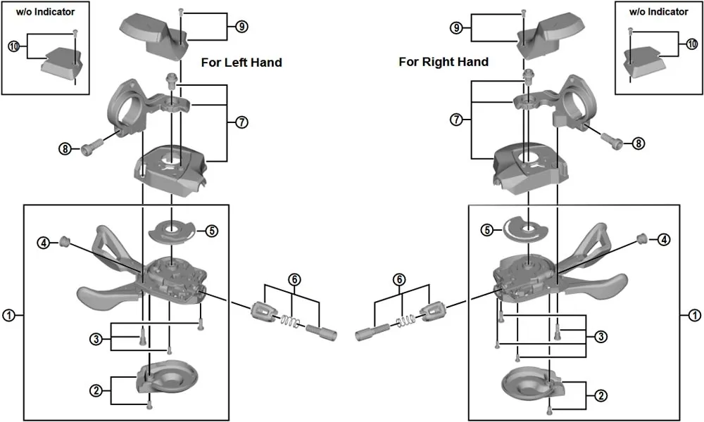 Shimano SLX / XT / XTR Shift Lever Spare Part | Left Cable Adjustment Screw