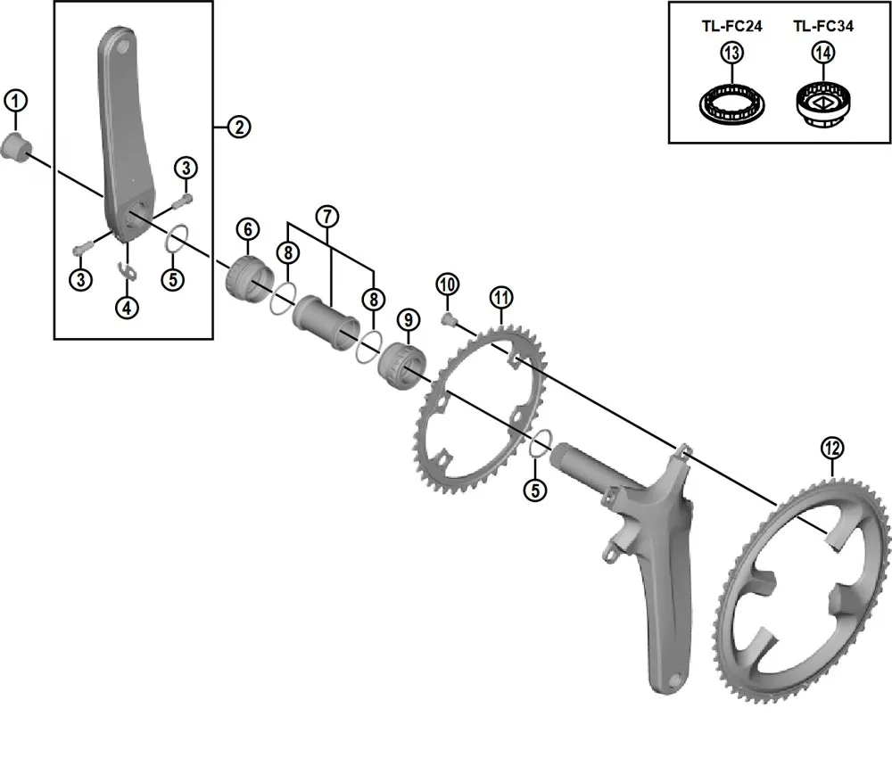 Shimano DURA-ACE FC-R9100 Crank Spare Part | Clamping Screw No. 3 – sold out