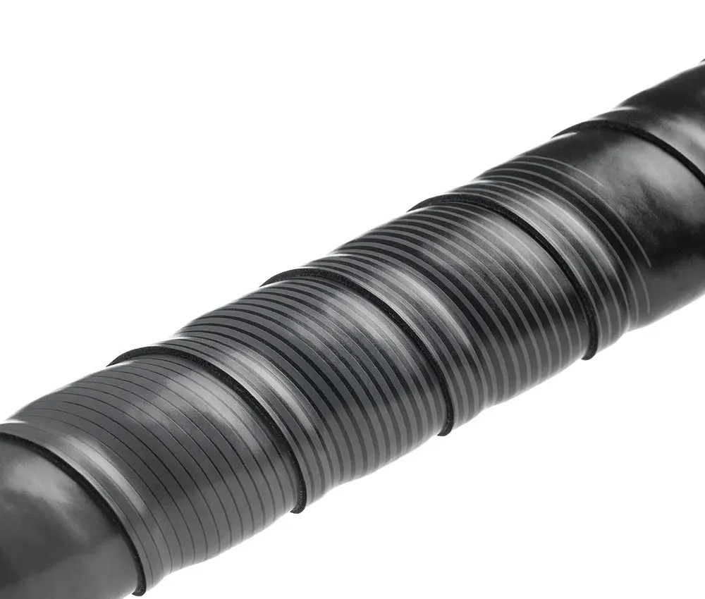 Fizik Vento Microtex Tacky Bi-Colour 2mm Handlebar Tape, Black and Grey