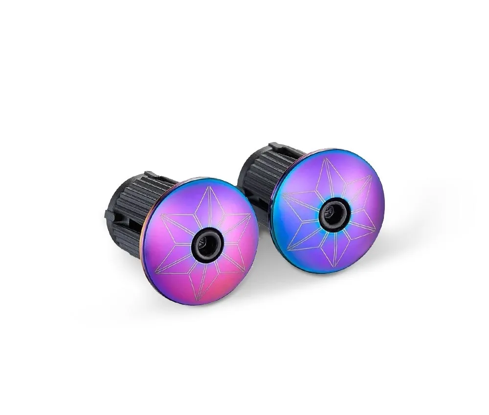 Supacaz Bling Handlebar Tape Oil Slick + Oil Slick Plugz