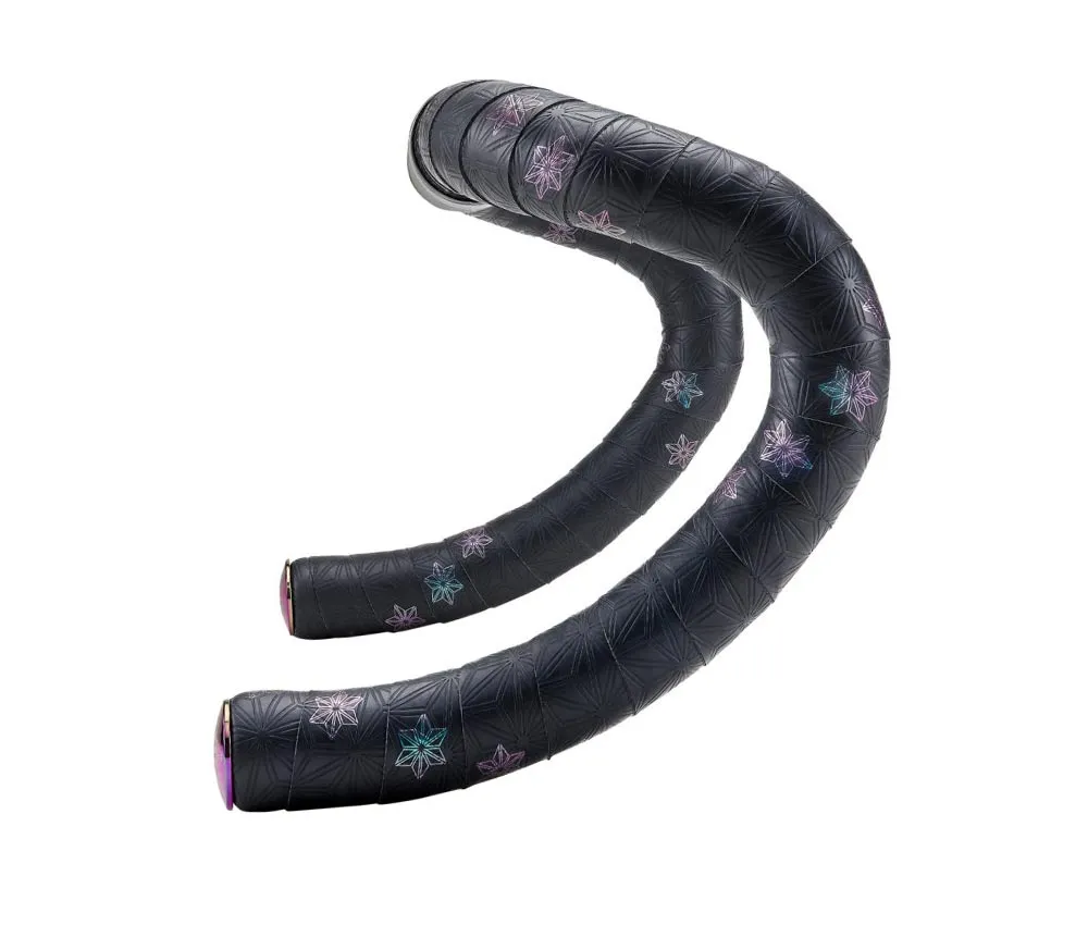 Supacaz Super Sticky Kush Galaxy Handlebar Tape Oil Slick + Oil Slick Plugz