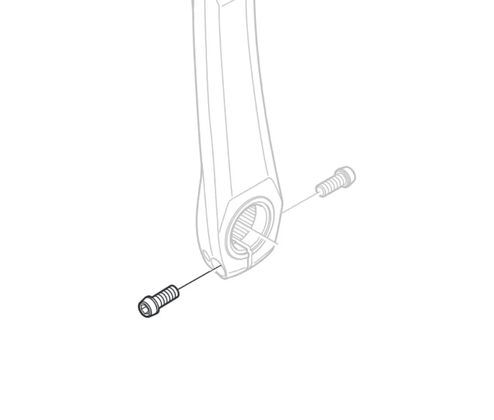 Shimano crank arm spare part | Clamping screw