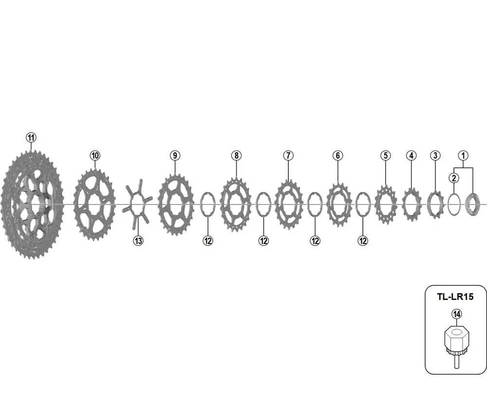 Shimano SLX CS-M7000 Cassette Spare Part | 27-tooth sprocket for 11-40