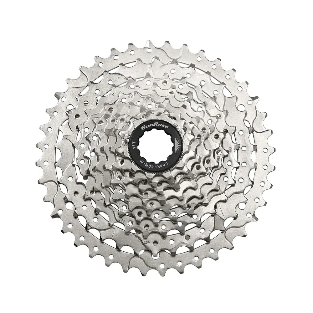 SunRace CSM980 9AW MTB cassette, 9-speed, 11-40 teeth, nickel