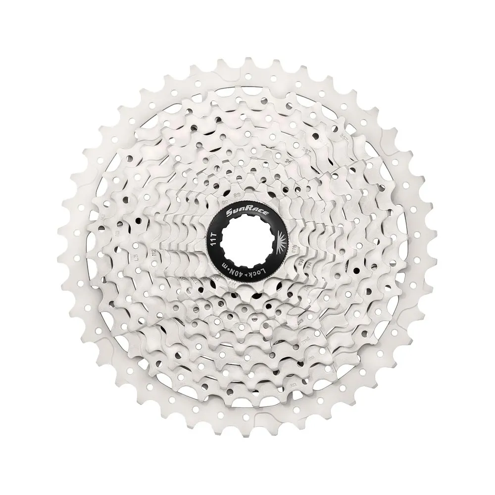 SunRace CSMS3 MTB HG 10-speed cassette, 11-46 teeth, metallic