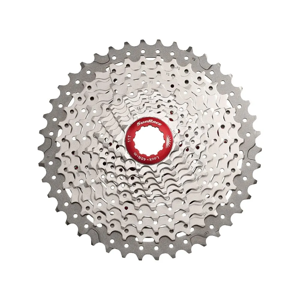 SunRace CSMX8 MTB cassette, 11-speed, 11-42 teeth, metallic