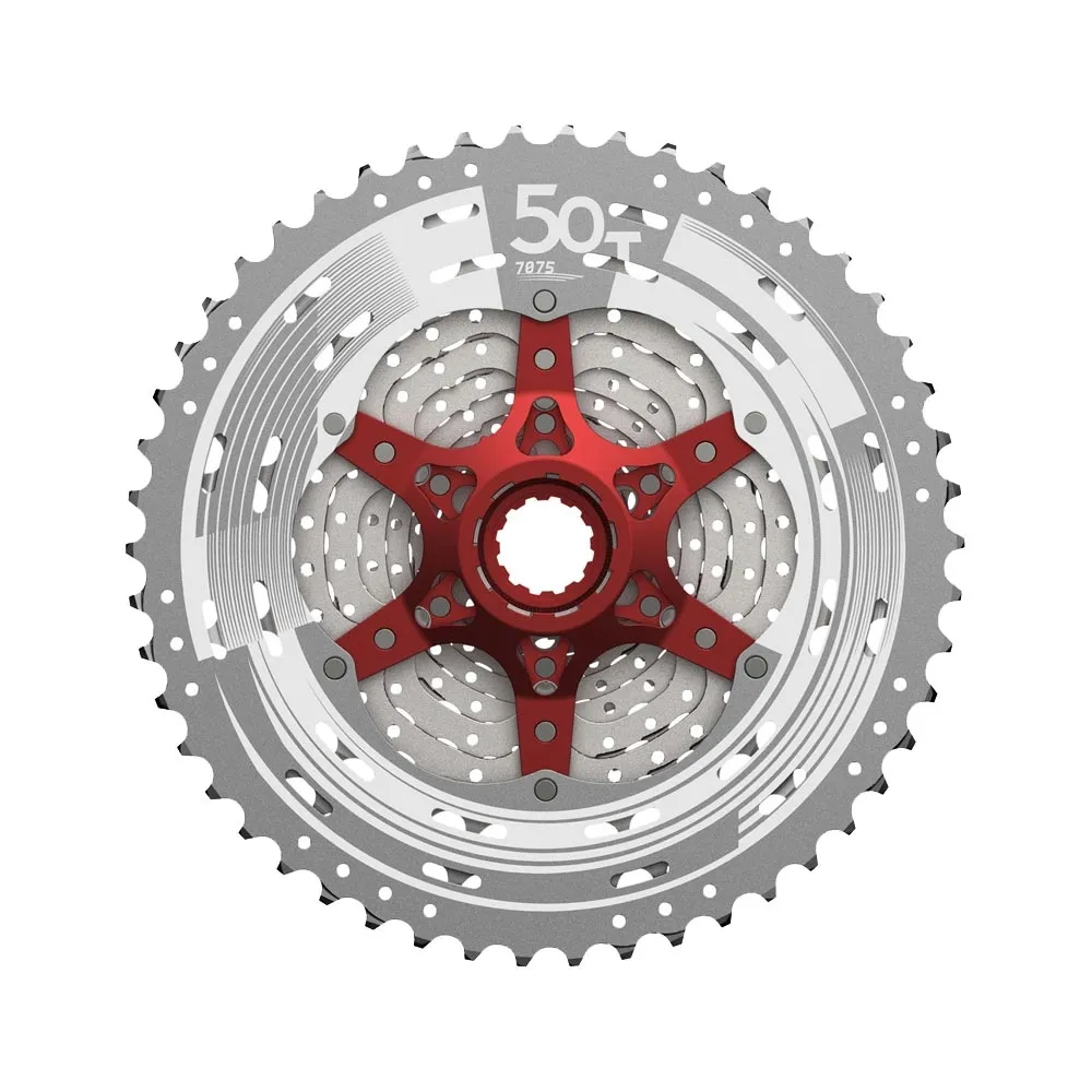 SunRace CSMX80 MTB HG 11-speed cassette, 11-51 teeth, metallic