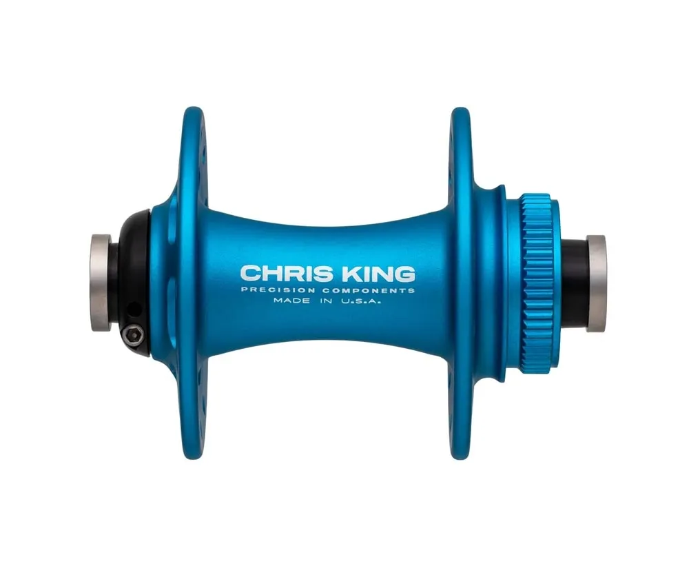 Chris King R45D Ceramic Front Hub 12x100 Disc Centerlock 24-hole matt turquoise | matt turquoise