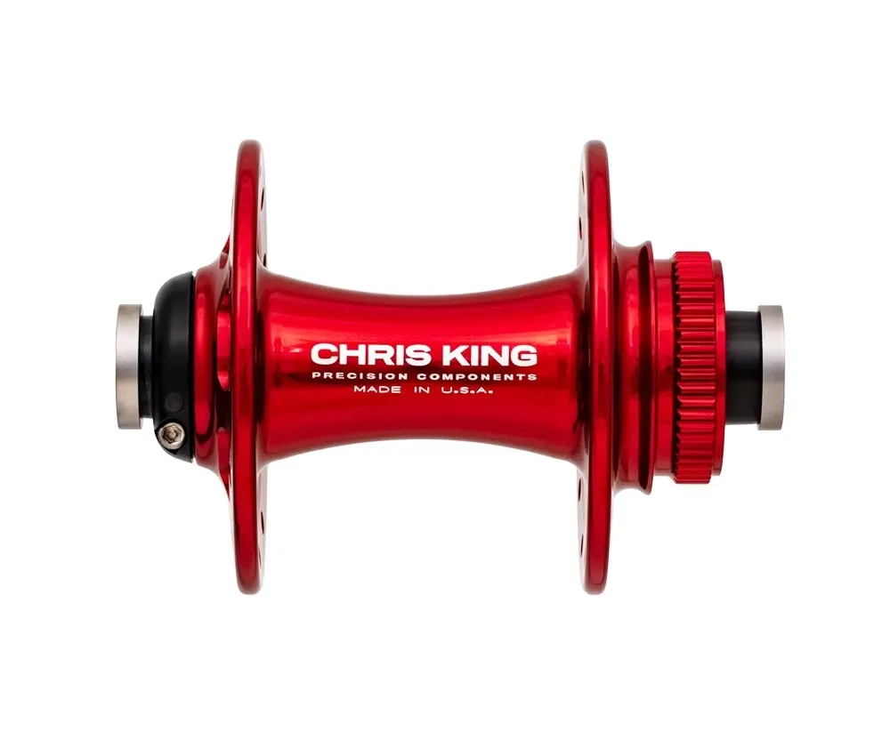 Chris King R45D front hub 12x100 Disc Centerlock 28-hole red | red