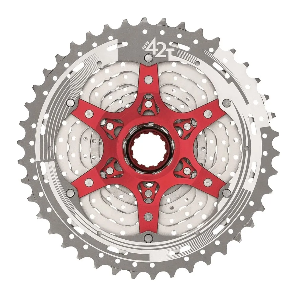 SunRace CSMX8 MTB cassette, 11-speed, 11-46 teeth, metallic