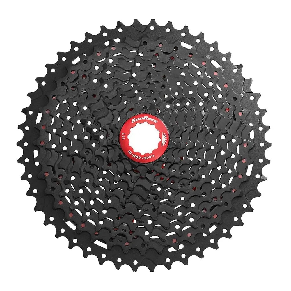 SunRace CSMX8 MTB HG 11-speed cassette, 11-46 teeth, black