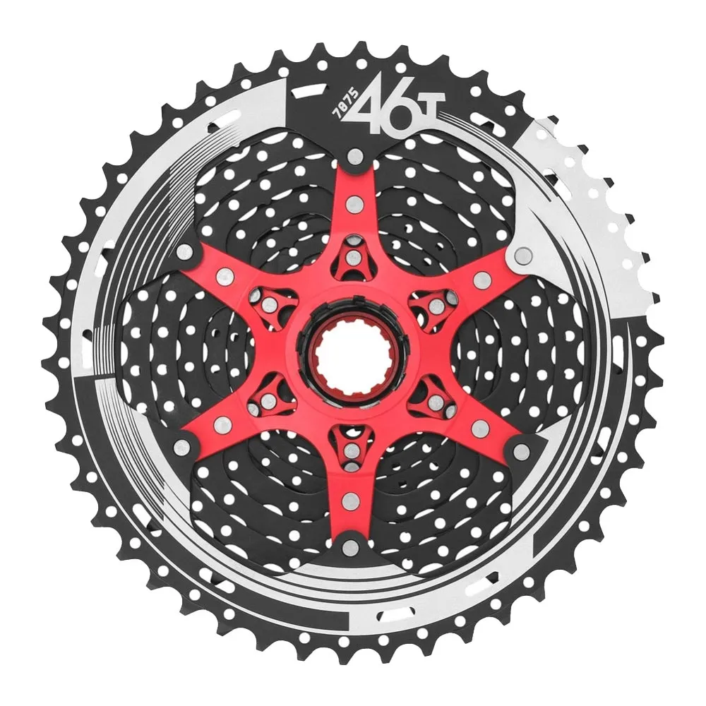 SunRace CSMX8 MTB HG 11-speed cassette, 11-46 teeth, black