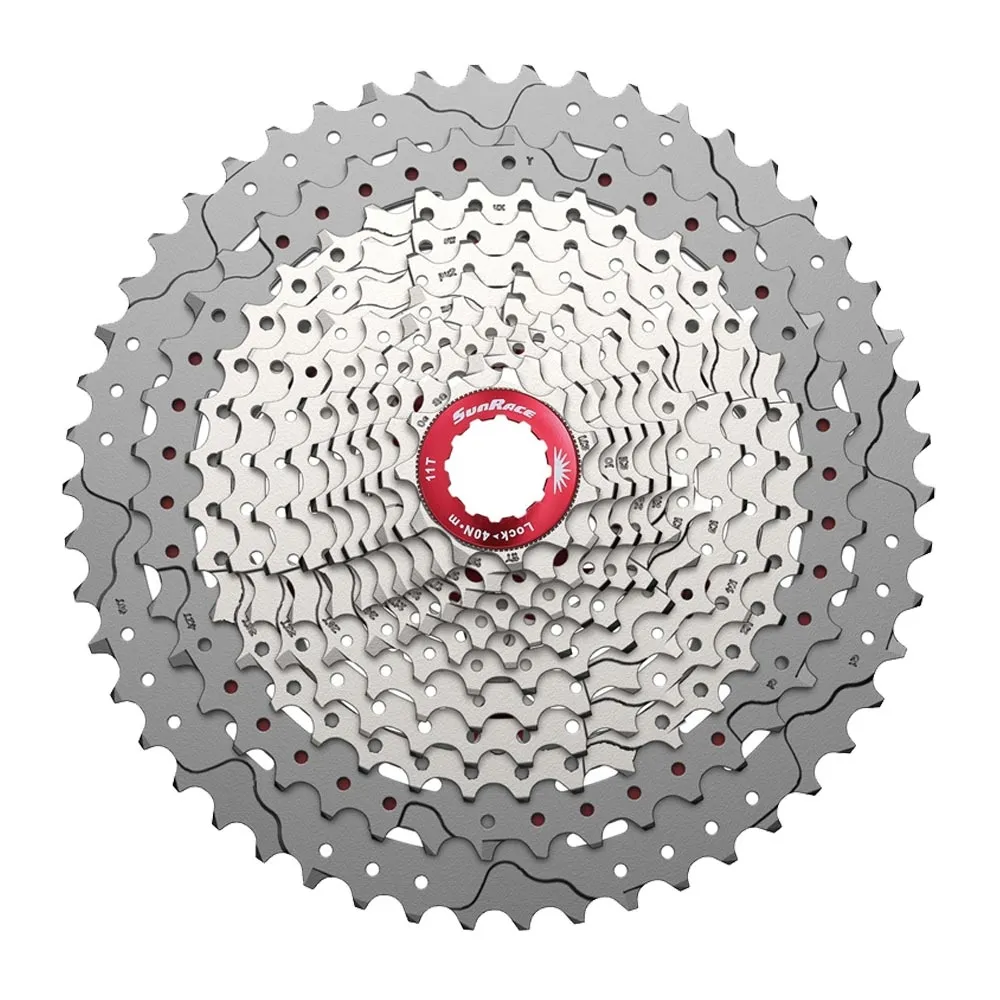 SunRace CSMZ90 MTB cassette, 12-speed, 11-50 teeth, metallic