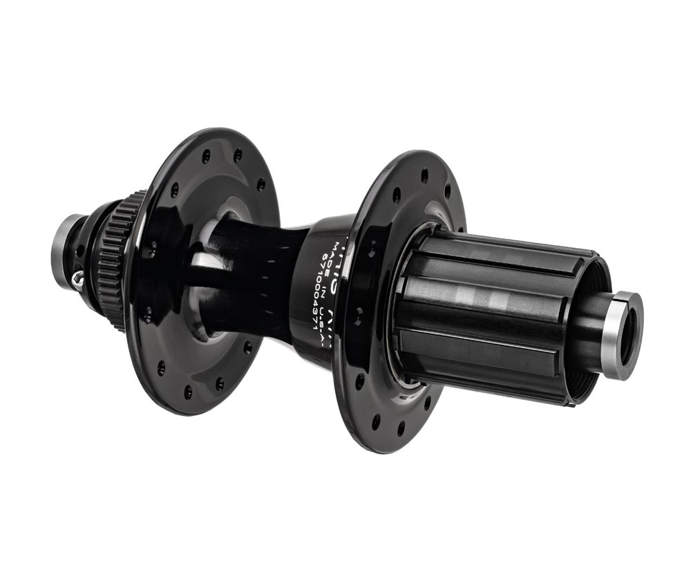 Chris King R45D rear hub 12x142 Disc Centerlock 28-hole rotor Shimano Micro Spline black | black